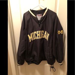 Michigan Wolverines 1/4 zip-up pull over jacket